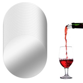 Weinausgießer,20 Stück Silber Weinausgießer Plättche,Wiederverwendbar Flaschenausgießer als Weinzubehör,Tropffreier Wein Ausgießer Wein Einschenkhilfe für Wein & Sekt Elegante Gießen