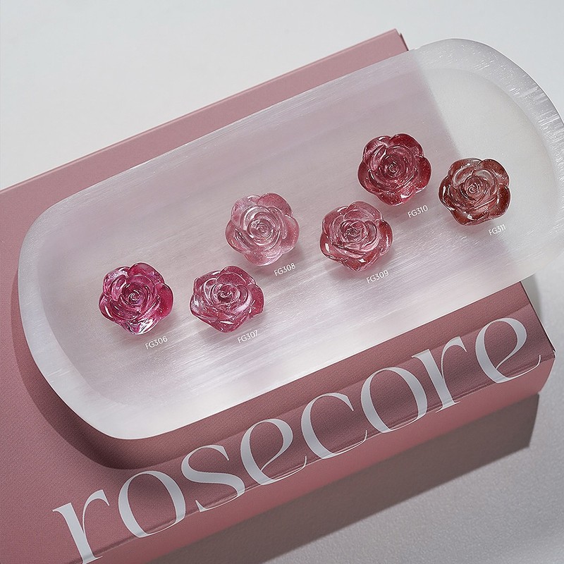 From the Nail Rose Core 6 Piece Set Glitter Magnet