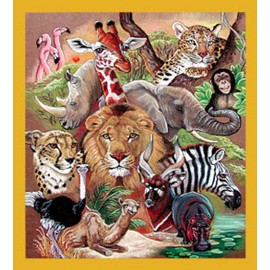 African Wildlife - Magnetic Bookmark