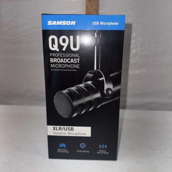 Samson (Q9U) Professional Broadcast Microphone, XLR/USB Dynamic