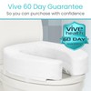 Vive Toilet Seat Riser for Seniors - Universal Fit -