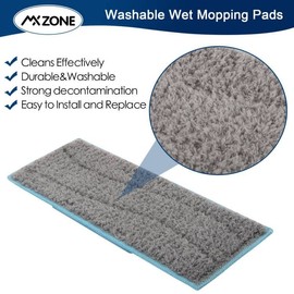 MXZONE Wet Mopping Pads Compatible for iRobot Braava Jet m6 (6110) (6012) (6112) Ultimate Robot Mop, Brava Roomba mop Pads for iRobot Braava Jet m6 Cleaning Solution (6 Pack)