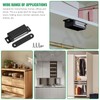 Keadic Magnetic Door Catch, Cabinet Magnets for Kitchen Bathroom (Black,