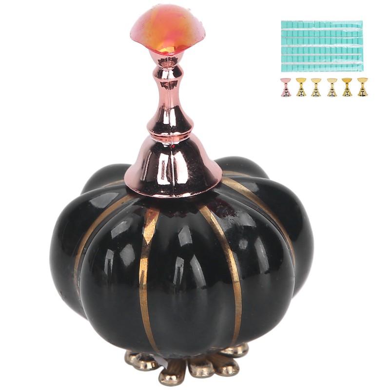 False Nail Art Stand Holder Showing Shelf Pumpkin Base False