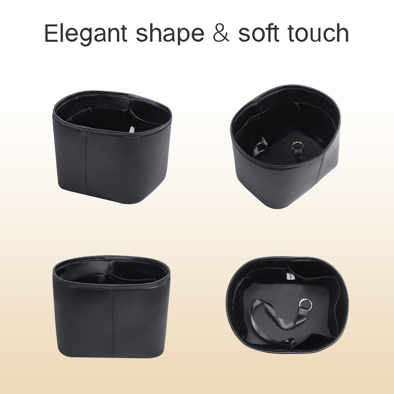JLYZ Moon Fits for Picotin Bag Insert Organizer For Hermes(18,Black)