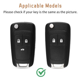 OFF WE GO Car Key Case Key Cover for Opel Vauxhall Astra H J K Adam Insignia A Meriva B Mokka X Vectra C Zafira Mokka Key Cover with Key Fob Protective Housing White Silver