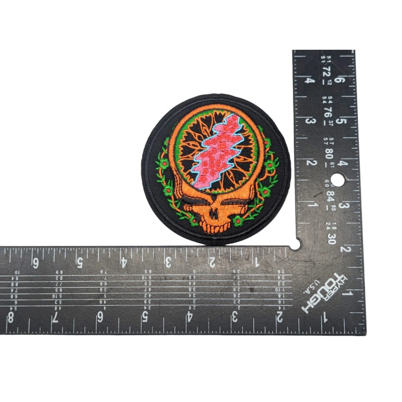 Grateful Dead Patch Set of Five iron on patches Embroidered