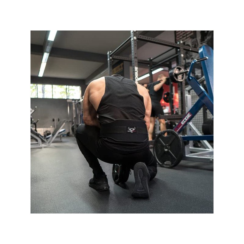 Weight Lifting Belt Double Strength 5.5 Padded Neoprene Back Gym
