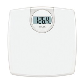 Taylor Digital 1.2-Inch LCD Bathroom Scale, 330 Lb Capacity, White