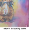 Caroline's Treasures DAC3961LCB Hippie Animal Guinea Pig Glass Cutting Board