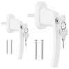 kwmobile Window Handle Lockable - Window Lock with Button and