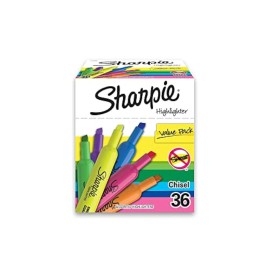 Sharpie Tank Highlighters, Fluorescent And Pastel Highlighters, Chisel Tip, High