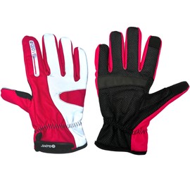 BIKE GelPro Hi-Vis Waterproof, Windproof & Touchscreen friendly cycling gloves - NEW & IMPROVED 2023 Model - Unisex (Pink Hi-Vis, Small)