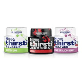 Ninja Thirsti™ Dirty Soda Flavor Variety Pack, ZERO SODA, Classic Soda Flavors, Sparkling or Still, Zero Calories, Zero Sugar, Makes 17, 12oz drinks, 3 Pack, WCFMAYCI