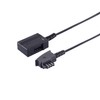 PADCR TAE Verlängerungskabel, TAE-F Stecker auf TAE-F Buchse, Telefonkabel, Schwarz