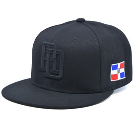 Dominican Republic DR Republica Dominicana RD Snapback Hat Cap New (All Black)