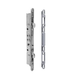 11" Multi-Point Mortise Lock with Face Plate and Keeper for Sliding Patio Glass Door | Two Point Keeper for Mortise Lock for Patio Sliding Door | (11" Mortise Lock and Keeper) - Stainless Steel