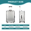 Naapesi Clear PVC Travel Suitcase Cover, Transparent Luggage Cover for