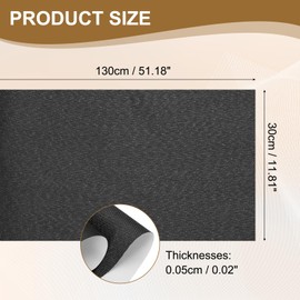 PATIKIL Book Binding Cloth, 51 x 11 Inches Book Cloth for Binding Repairing Fabric Surface Paper Backed Bookbinding Supplies, Black