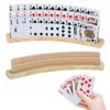 Bocguy 3-Tier Wooden Playing Card Holder, Children's Card Holder, Soft