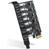 FARBOKO USB PCIe Card 7-Port USB 3.0 5Gbps PCIe Expansion