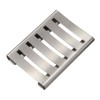 TOPSKY Ceramic Soap Dish Holder Stainless Steel for Bathroom, Double