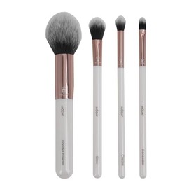 MODA Studio White Finishing 4pc Kit – Soft Vegan and Cruelty-Free Brushes