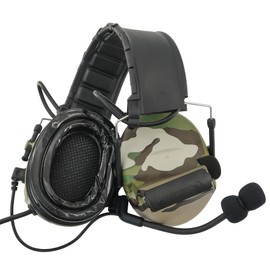 TSVISIONCORE COMTA2 Tactical Headset with U94 PTT Detachable Headband and Rail Adapter,for ARC,Mlok,Team Wendy Rail,Airsoft Sports(MC)