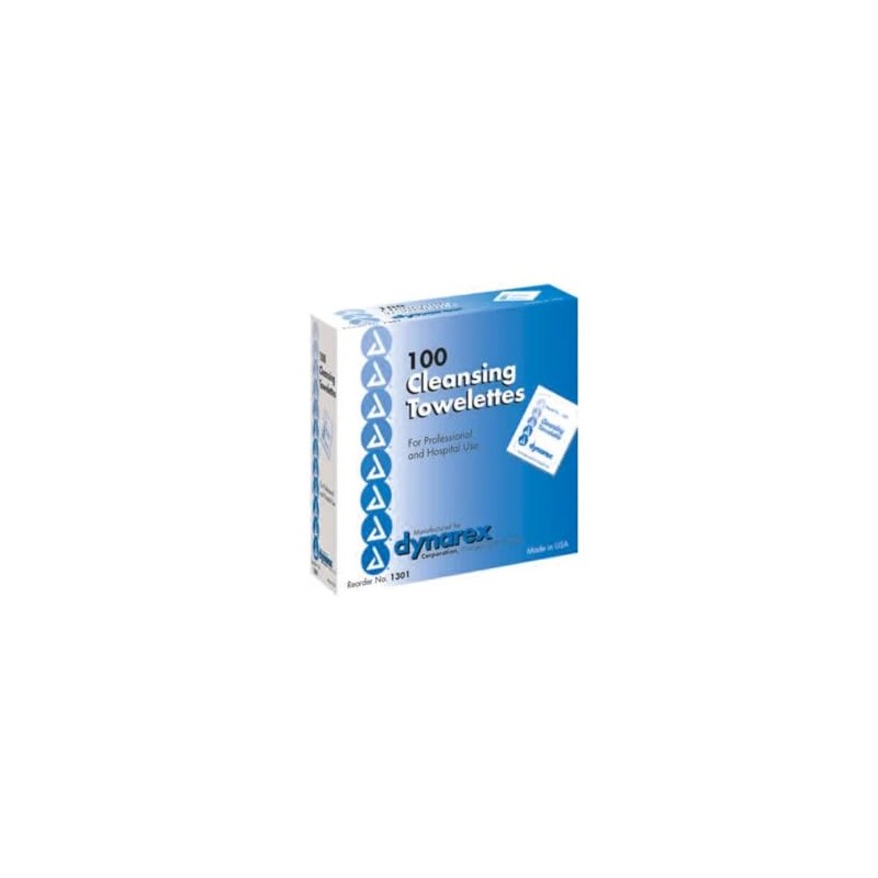 Dyanrex Cleansing Towelettes, Box of 100