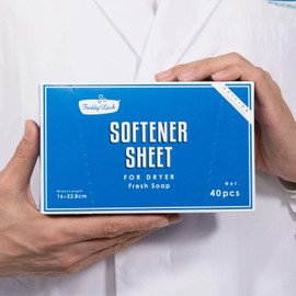 Freddy Lek Softter Sheet for Dryers, 40P, 6.3 x 9.0 inches (16 x 22.8 cm)