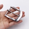 LAXPICOL 40mm Heavy Duty Stainless Steel Square Belt Buckle -