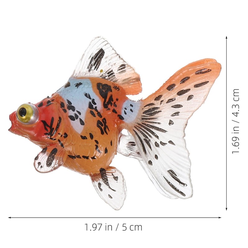 ERINGOGO 4pcs Goldfish Model Fish Figurine Simulation Animal Figure Goldfish