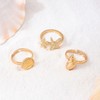 GLMOCM Gold Starfish Ring for Women Summer Shell Rings Beach