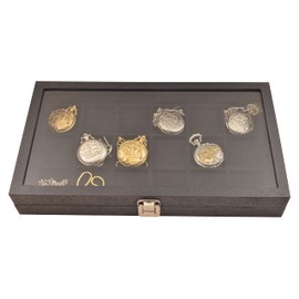18 Watch Show Case Display Antique Jewelry Supply Box for Pocket Watches