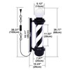 WDZD 27'' Black White Barber Pole Light