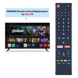 PZL AW58B4K Replace Remote Control for Aiwa Smart AW50B4K AW75B4K AW65B4K 4K UHD LED HDTV TV