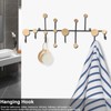 Wall Mounted Coat Rack Clothes Organizer Hooks Hanger for Hat