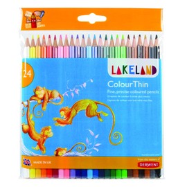 Lakeland Colourthin Colouring Pencils, Set of 24, School or Home Use, 700269