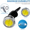 JRQLOV 4Pcs 23mm COB DC 12V Eagle Eye LED Car