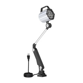 StaStrStu Articulating Led Work Light, 18W Machine Lights, 1800 Lumens Flexible Wood Lathe Light Drill Press Lighting 110-220v