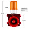 Saladulce 120dB Industrial Siren Alarm, IP55 Outdoor Sound and Light