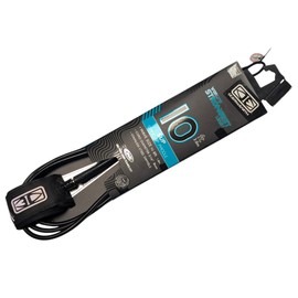 Ocean Earth 10ft Surfboard Leash, Premium SUP Paddle Cord, Black, 8mm Thickness