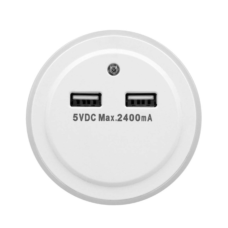 Benross LED Plug in Night Light with Dual USB Charger,