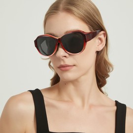 IGnaef Polarized Fit Over Sunglasses for Women Men UV Protection to Wear Over Glasses IF833