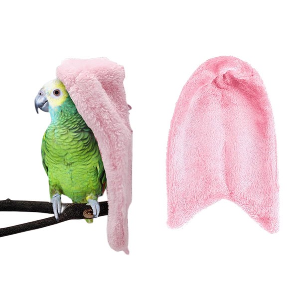 OTKARXUS Comfort Corner Fleece Bird Blanket,1PC Winter Warm Parrot Cage