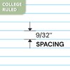 ONAVIA 1 Subject Spiral Notebook College Ruled 5 Pack, 140