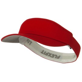 Flexible Wooly Combed Visor - Red S-M