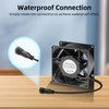 PANO-MOUNTS 80mm 3.15inch Dual Ball Upgraded IP68 Waterproof Cooling Fan