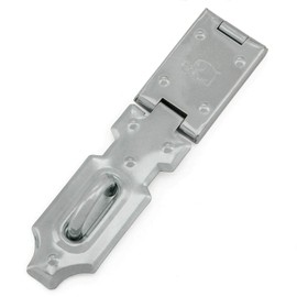 BASI® Safety Hasp for Padlock Various Lengths Galvanised Stainless Steel One Joint Eyelet Hardened 160 mm
