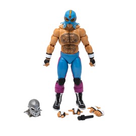 Boss Fight Studio Konnan, Legends of Lucha Libre Premium Collectible Action Figure – Highly Articulated Figurine with Accessories Including Microphone, Interchangeable Hands, and Alternate Mask – 1:12